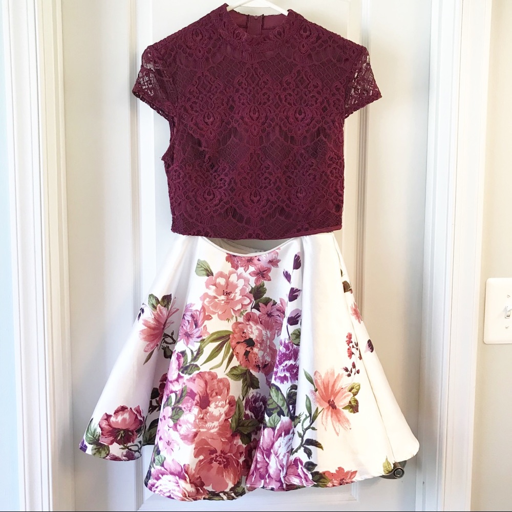 City Studio Two-Piece Skirt & Top